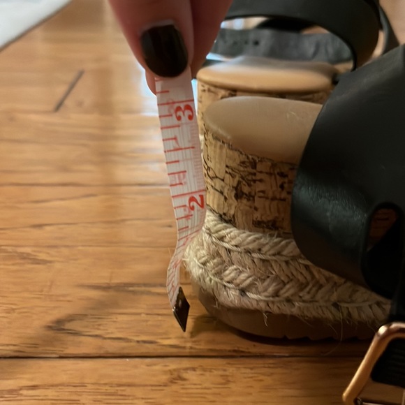 Black espadrilles platform sandals - Picture 7 of 7